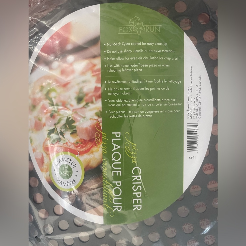 NEW Fox Run Nonstick Pizza Crisper Pan - 14” diameter - Picture 4 of 4